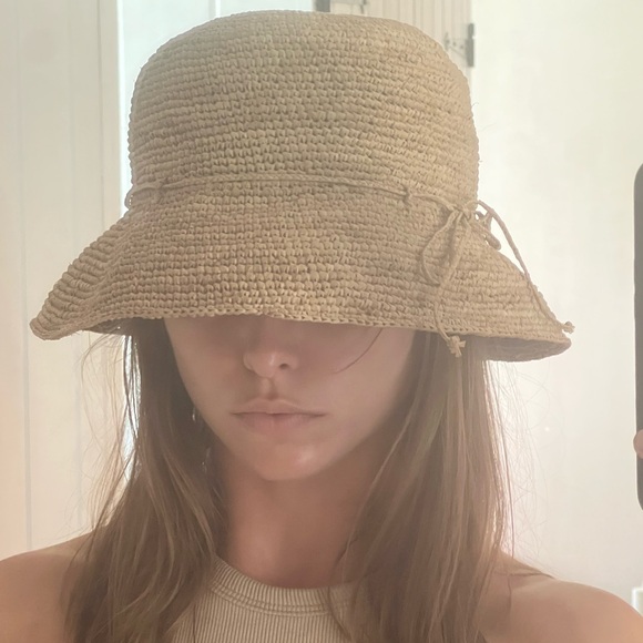 SUN & GREEN Raffia naturel sun hat - Picture 1 of 6